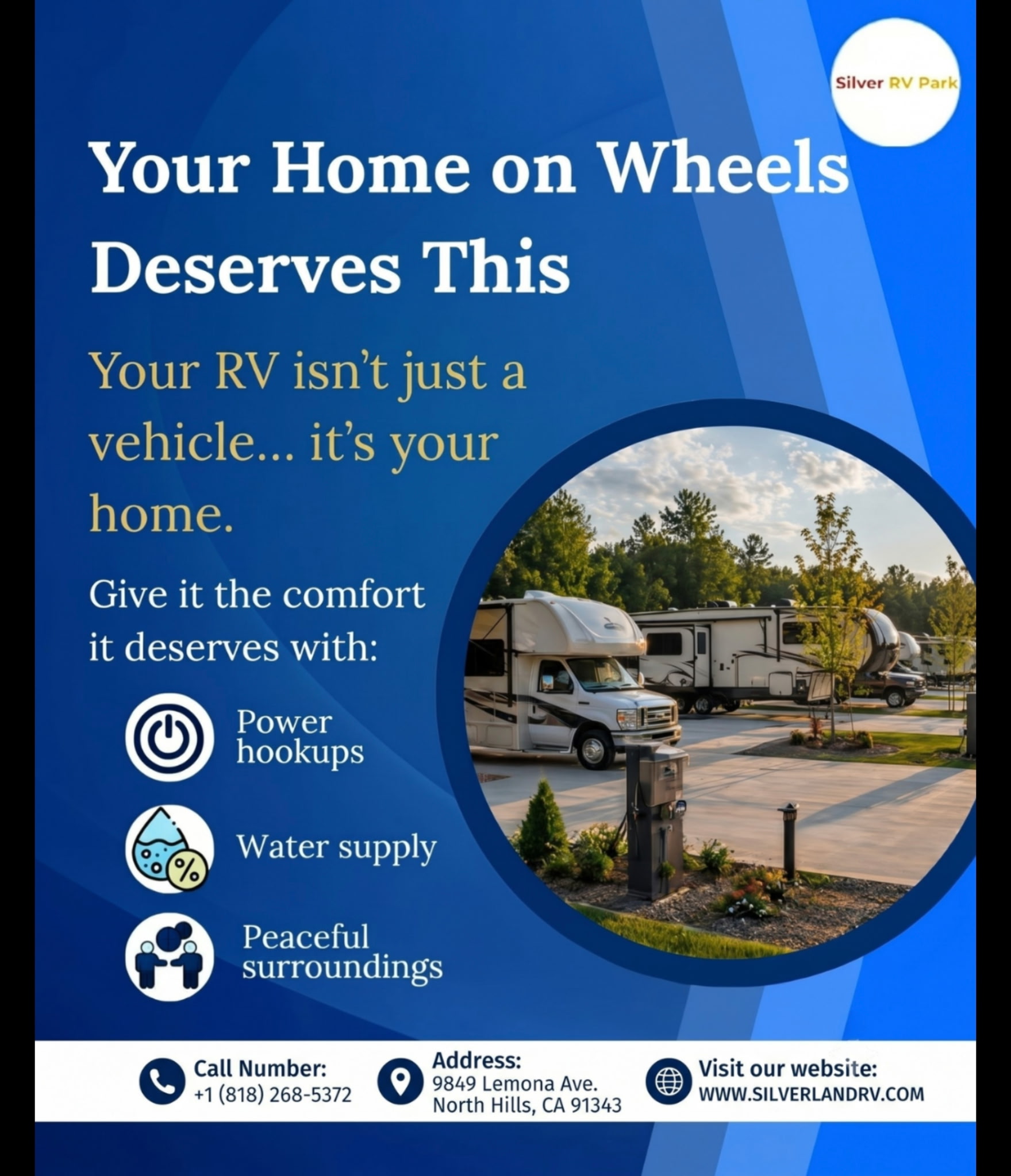 Silverland RV park includes water, power and peace